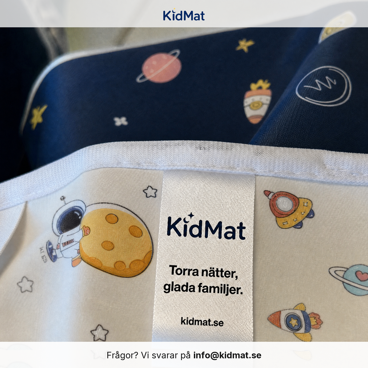Sydd etikett med KidMat logga